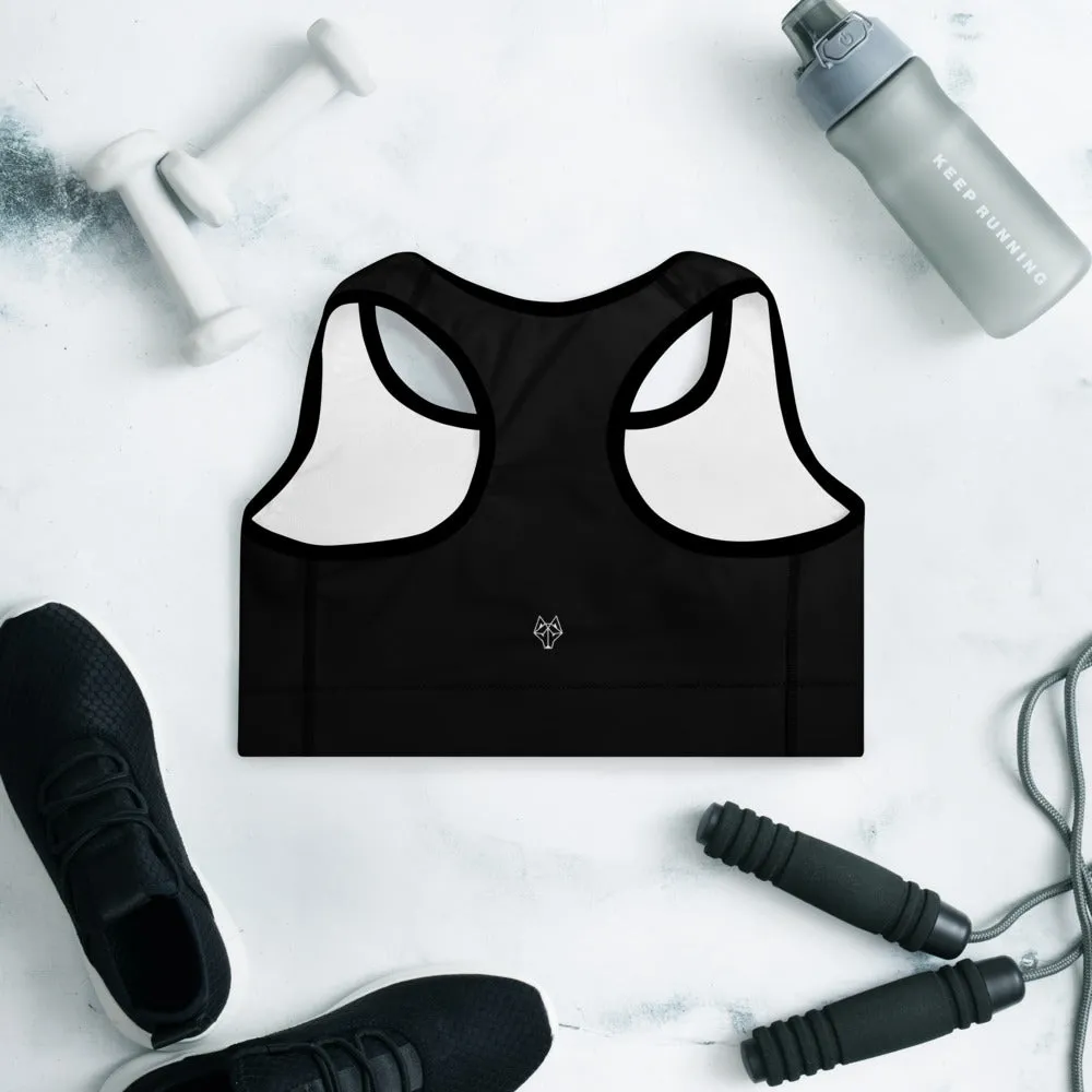 Alpha Noir Minimalist Padded Sports Bra
