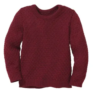 Aran-Pullover aus 100% Bio-Merinowolle