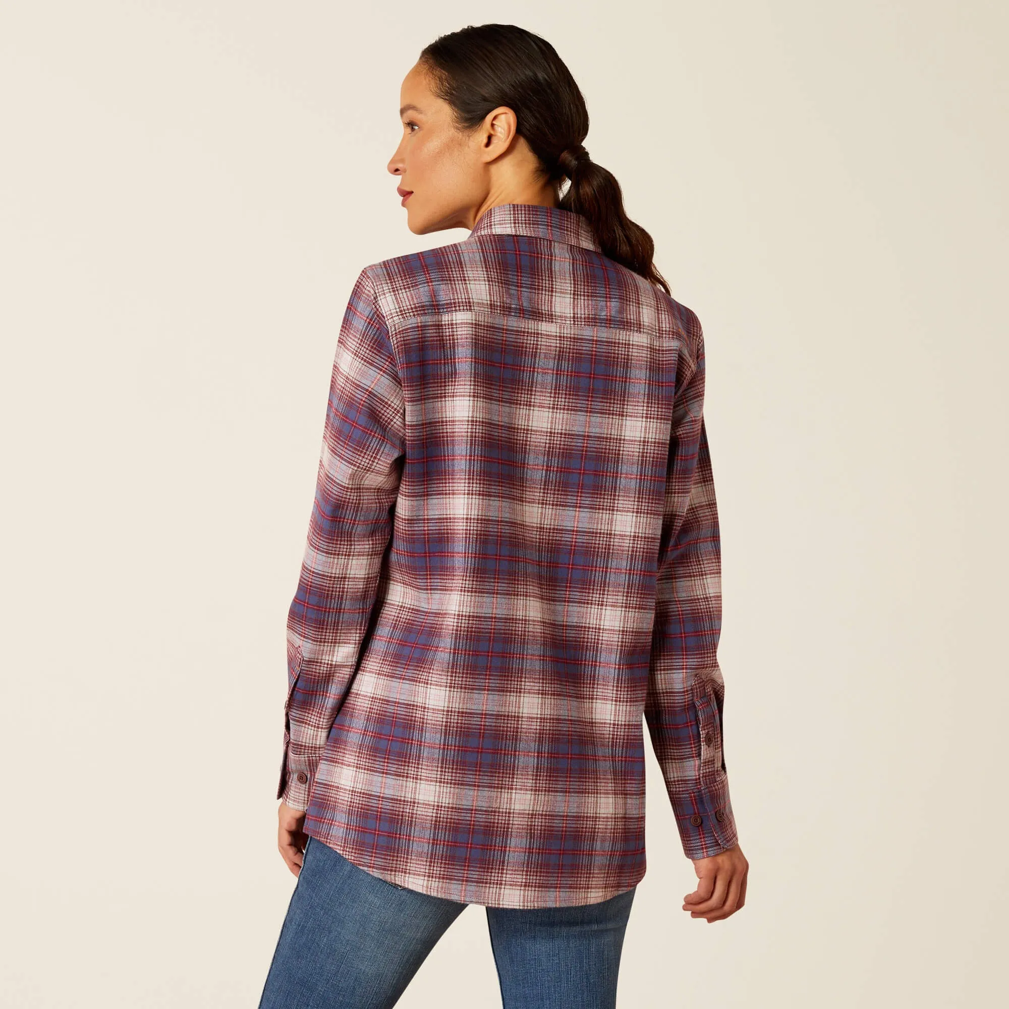 ARIAT Rebar DuraStretch Work Shirt - Womens - Pearl Grey