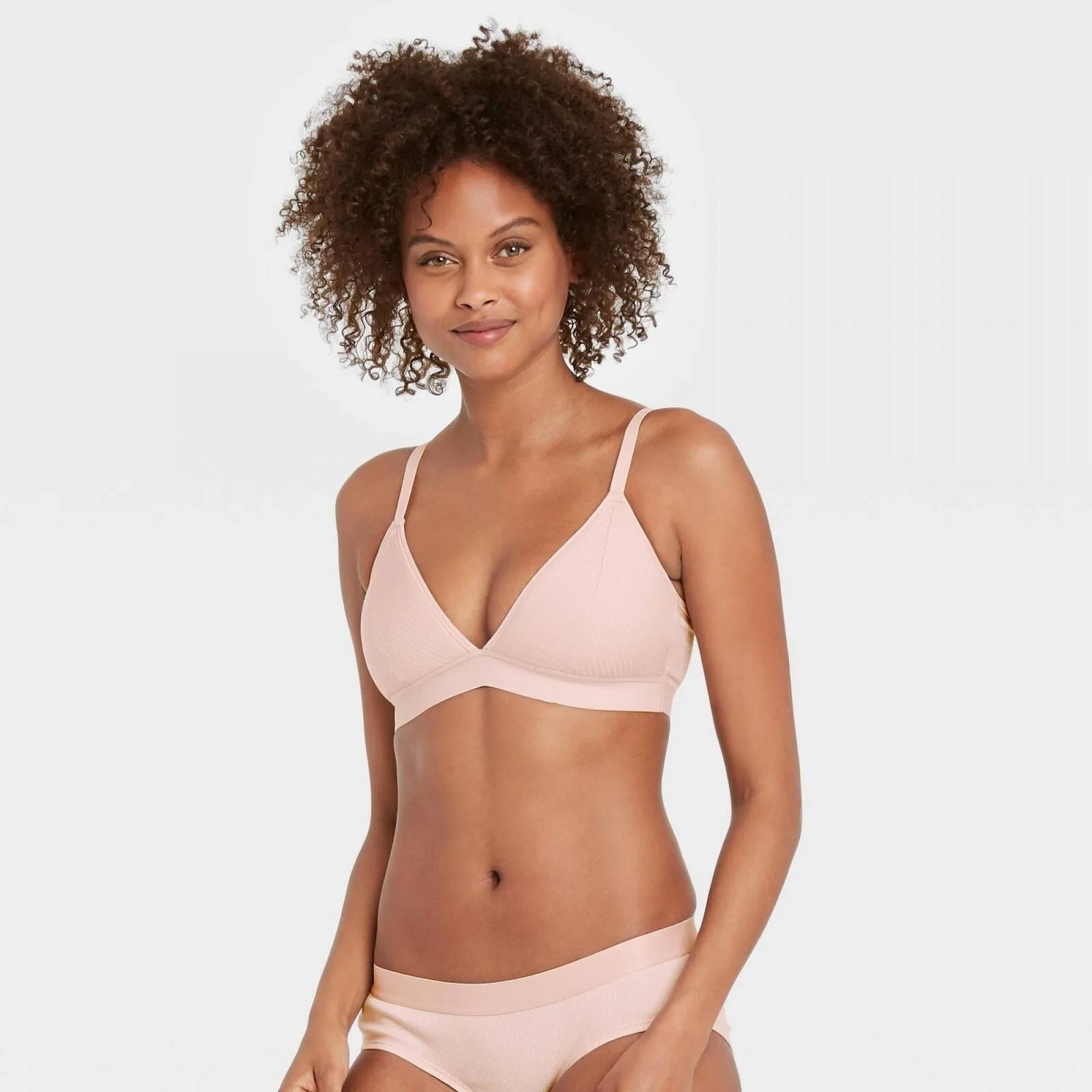 Auden Women's Ribbed Padded Bralette
