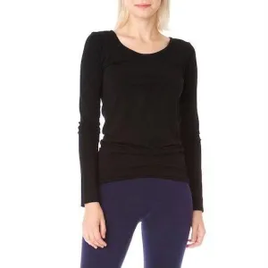 BAMBOO L/S SCOOP NECK