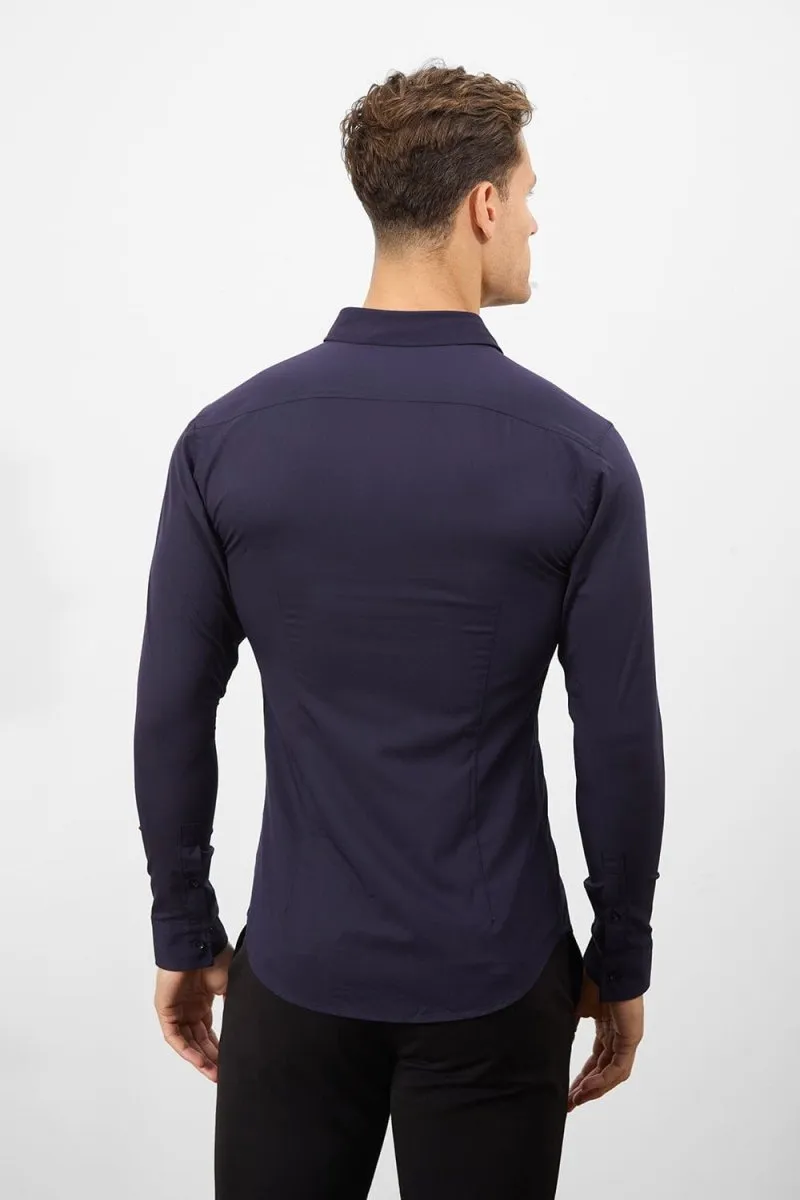 Bamboo Shirt in Midnight