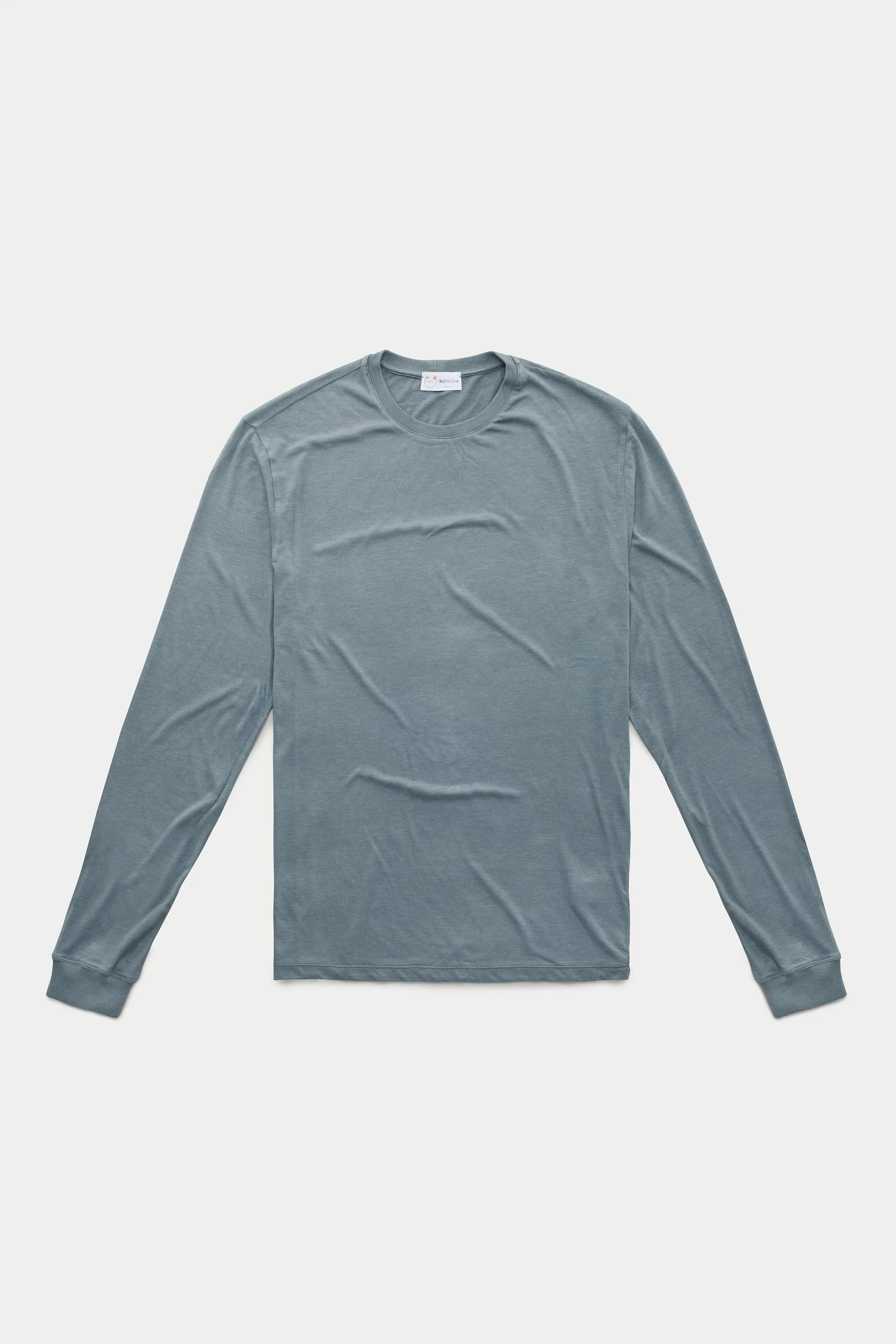 Bamboo Sorona Long Sleeve Crew Neck T-Shirt Stormy Weather