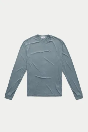 Bamboo Sorona Long Sleeve Crew Neck T-Shirt Stormy Weather