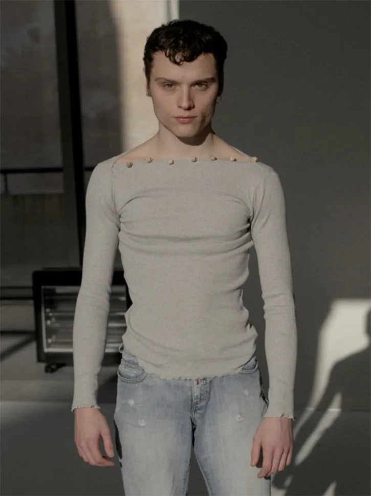 Baserange Tav Long Sleeve, Grey Melange