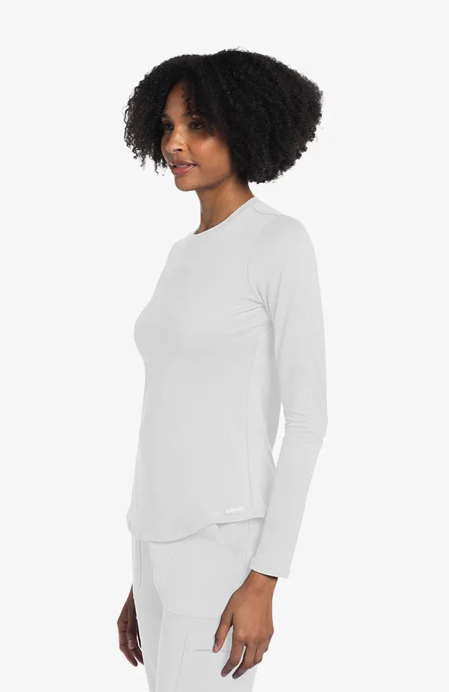 Basics by Cherokee Women's Long Sleeve Underscrub Knit Tee