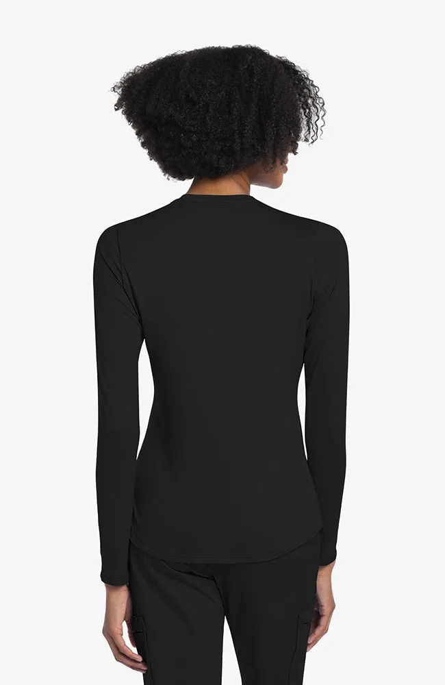 Basics by Cherokee Women's Long Sleeve Underscrub Knit Tee