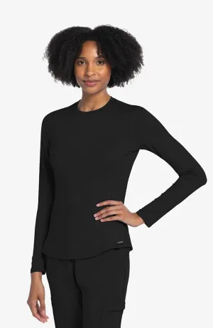 Basics by Cherokee Women's Long Sleeve Underscrub Knit Tee