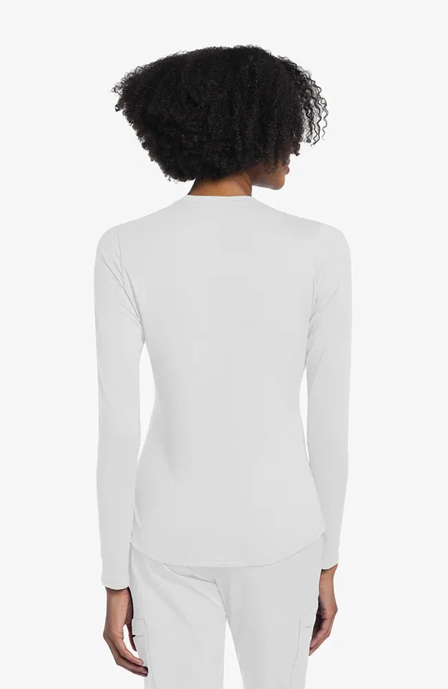Basics by Cherokee Women's Long Sleeve Underscrub Knit Tee