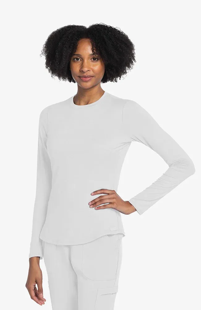 Basics by Cherokee Women's Long Sleeve Underscrub Knit Tee