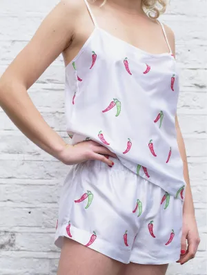 Basque Edition Bamboo Vegan Silk Pyjama Set | Short