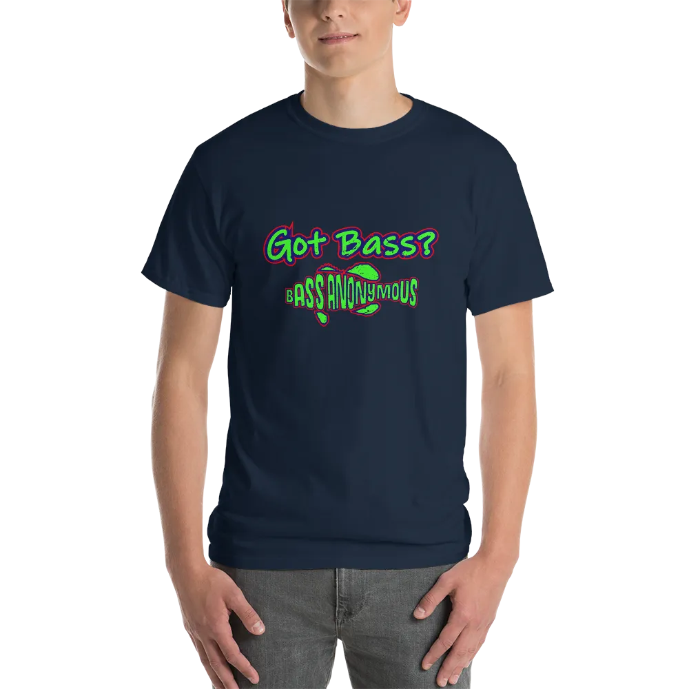 Bass Anonymous Got Bass Grunge Gold/Navy/Red Short Sleeve T-Shirt
