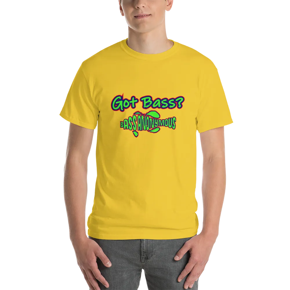 Bass Anonymous Got Bass Grunge Gold/Navy/Red Short Sleeve T-Shirt
