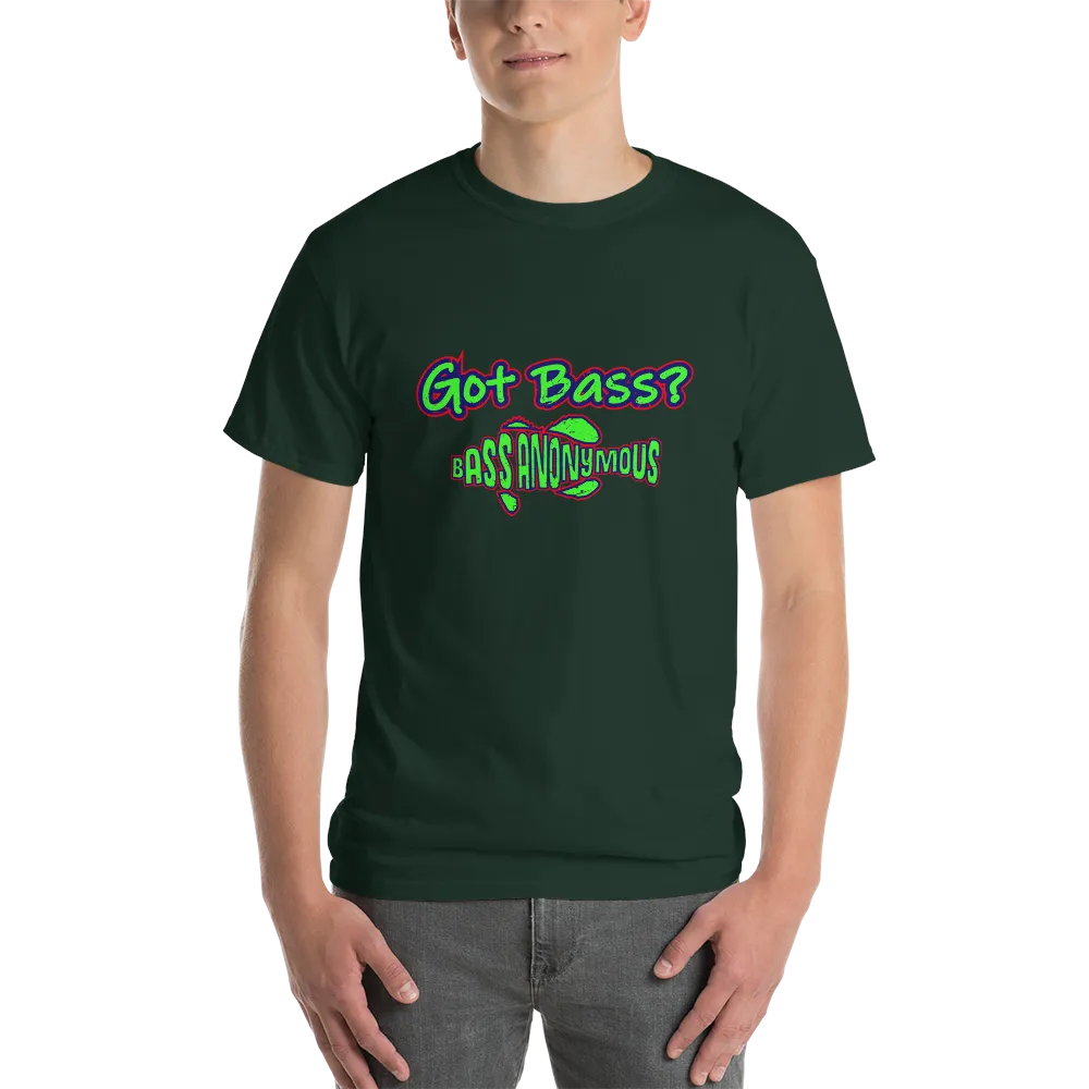 Bass Anonymous Got Bass Grunge Gold/Navy/Red Short Sleeve T-Shirt