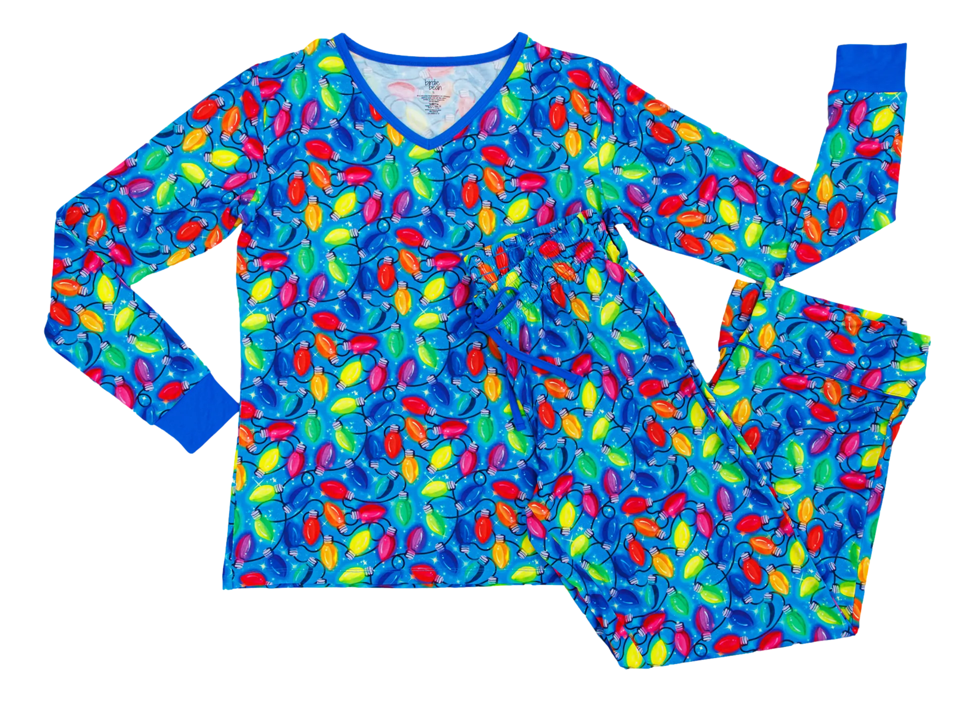 Birdie Bean Lucas Christmas Holiday Lights Women's Lounge Set