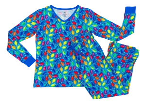 Birdie Bean Lucas Christmas Holiday Lights Women's Lounge Set