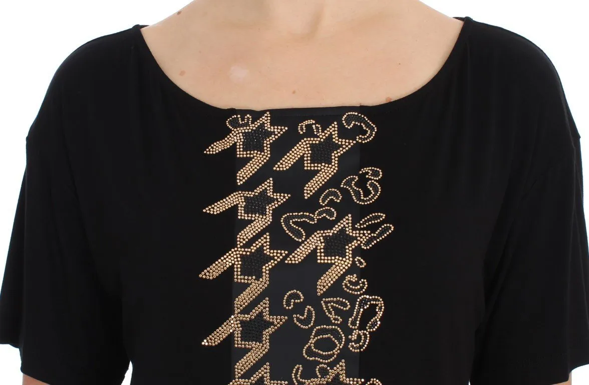 Black Gold Studded T-shirt Top