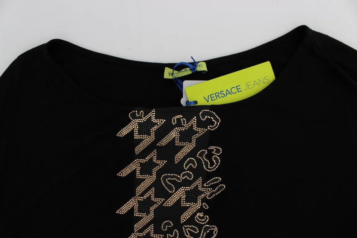 Black Gold Studded T-shirt Top