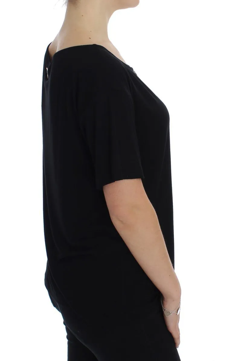 Black Gold Studded T-shirt Top