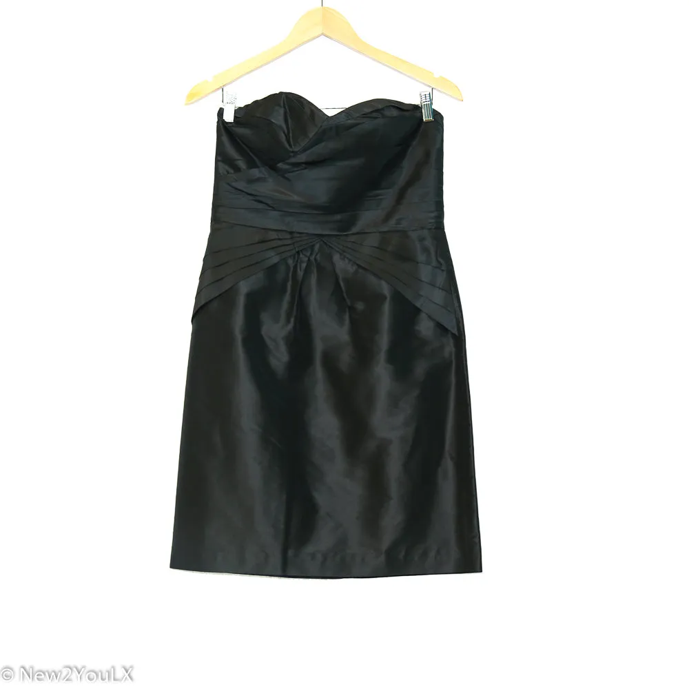 Black Padded Paneled Tube Dress (BR)
