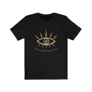 Black Tee Blue Star Trader Logo Shirt, Witch Shirt, Unisex Jersey Short Sleeve Tee, Womens Bella Canvas T-Shirt, Wicca Clothing Clothes