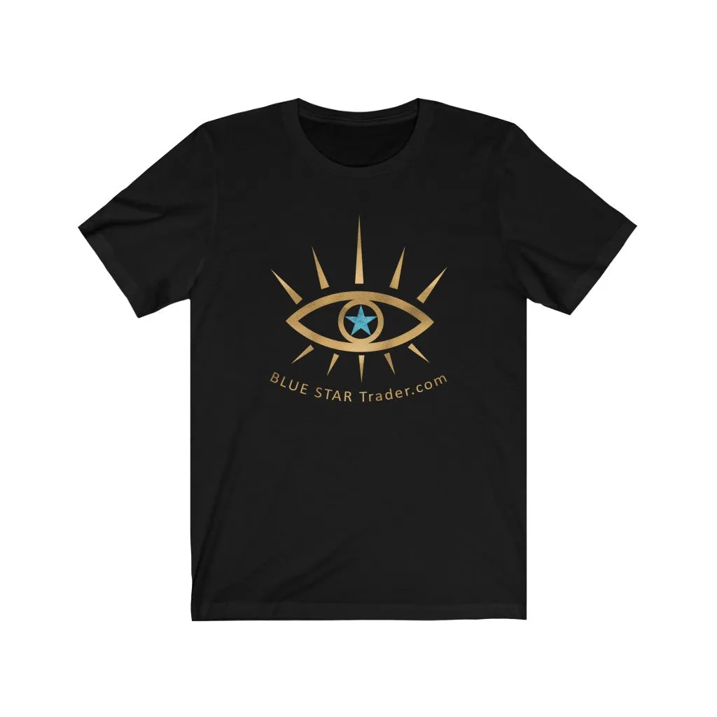 Black Tee Blue Star Trader Logo Shirt, Witch Shirt, Unisex Jersey Short Sleeve Tee, Womens Bella Canvas T-Shirt, Wicca Clothing Clothes