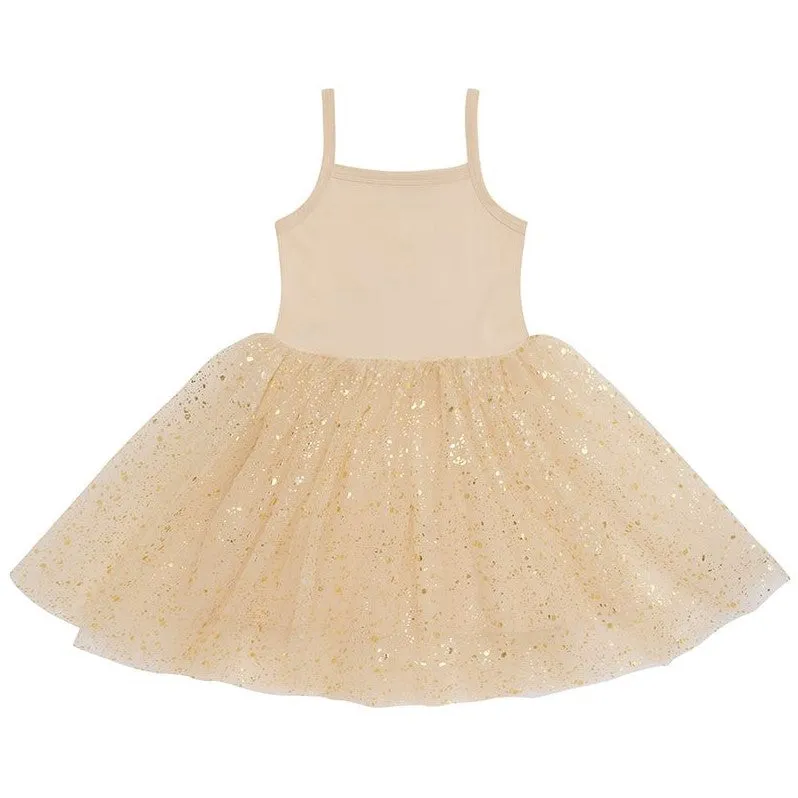 Bob & Blossom Gold Sparkle Dress
