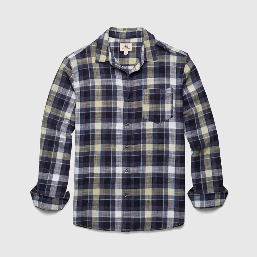 Brian Washed Twill Cotton Plaid Shirt