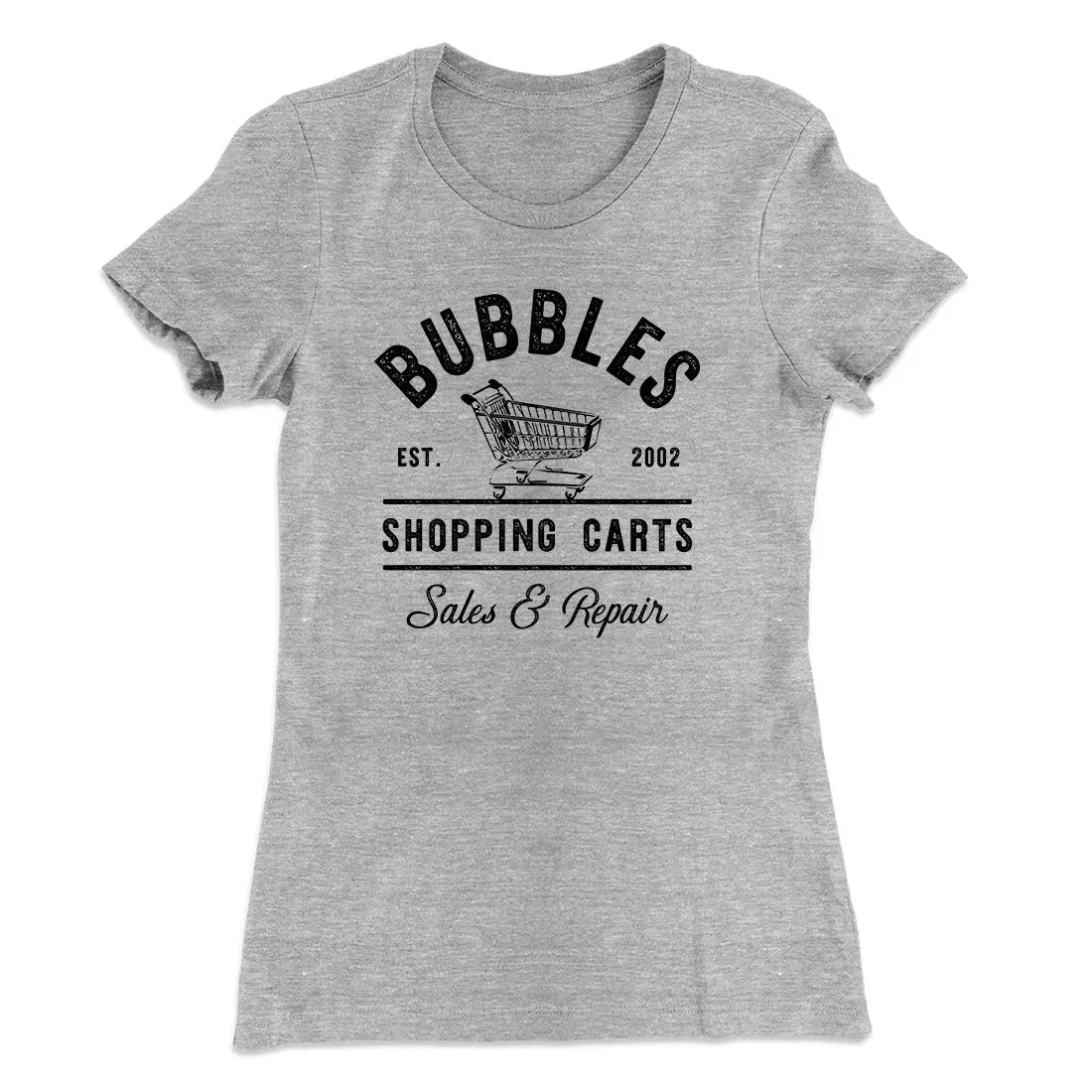 Bubbles Shopping Carts Women's T-Shirt