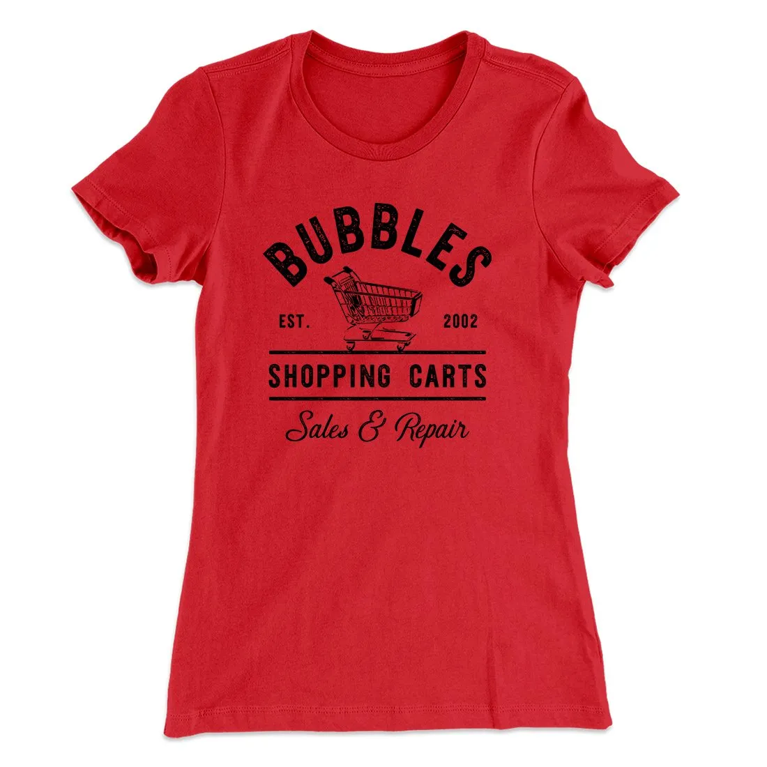 Bubbles Shopping Carts Women's T-Shirt