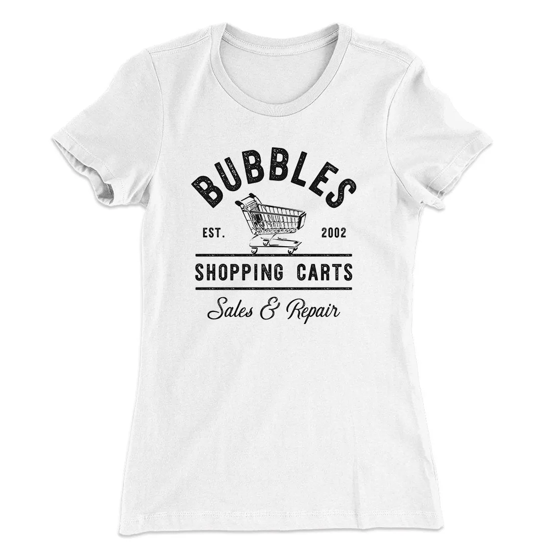 Bubbles Shopping Carts Women's T-Shirt