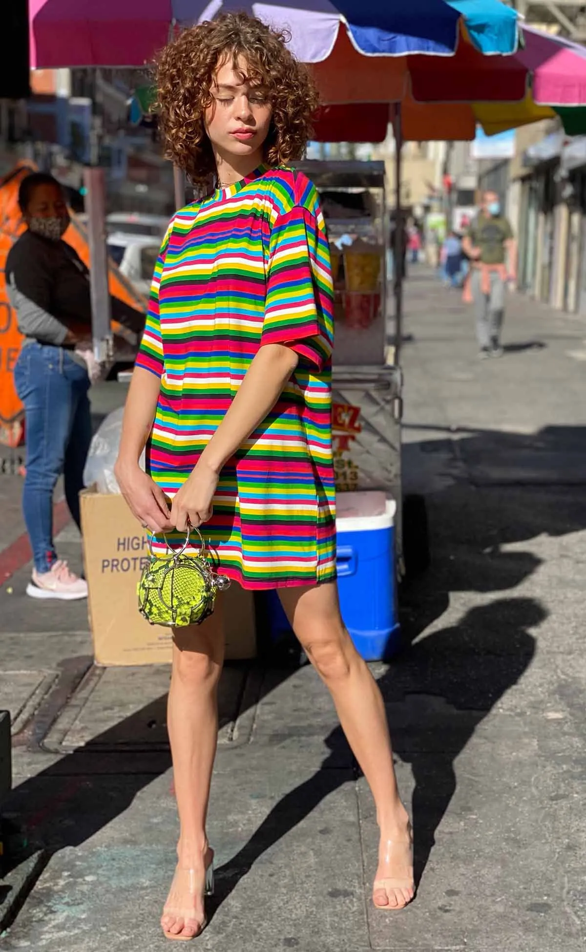 Cabo Stripe T-Shirt Dress