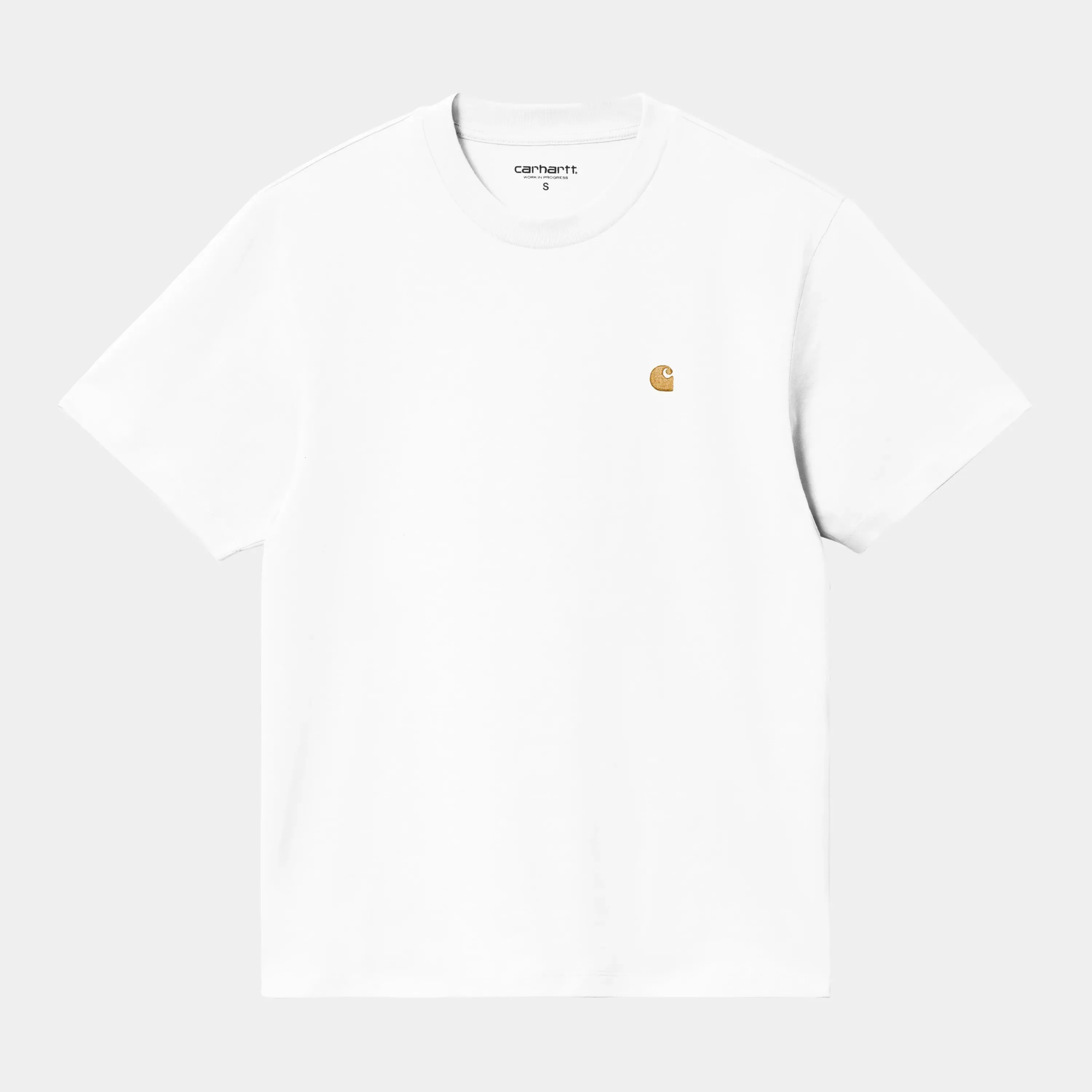 Carhartt Women's S/S Chase T-Shirt - White / Gold