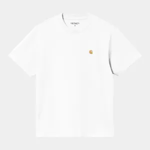 Carhartt Women's S/S Chase T-Shirt - White / Gold