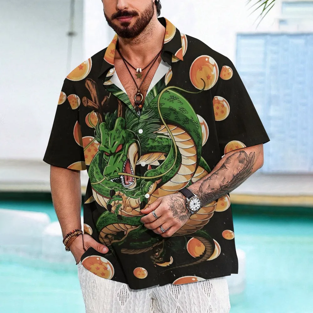 Cartoon Dragon Ball Printing Short Sleeve Shirt 2412001940