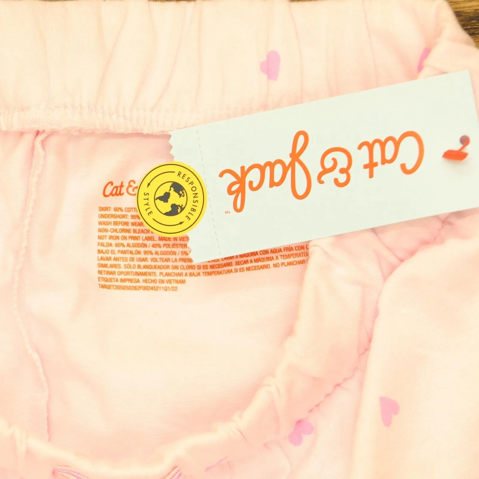 Cat & Jack Girls Patterned Cotton Blend Skort