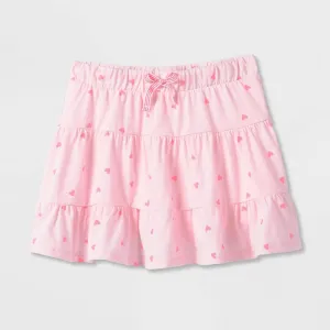 Cat & Jack Girls Patterned Cotton Blend Skort