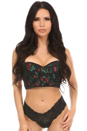 Cherry Print Short Bustier