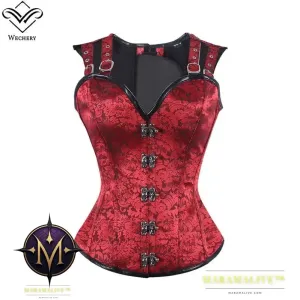 Corset Steampunk Corsets and Bustiers Slimming Gothic Corsage Corselet Corsets Sexy Black Strap Corset Steel Boning Bustier