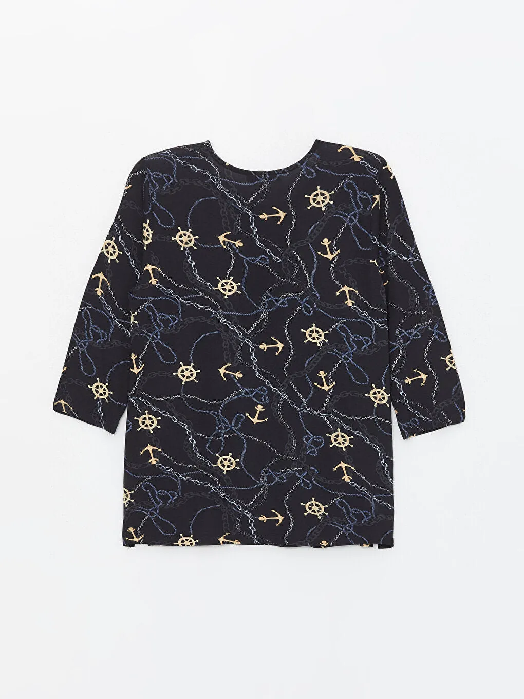 Crew Neck Patterned Women's T-Shirt