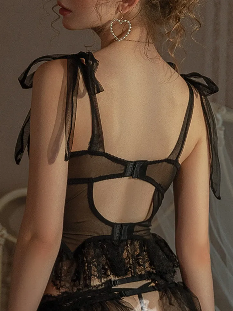 Criss-Cross Tie Lace Corset Top