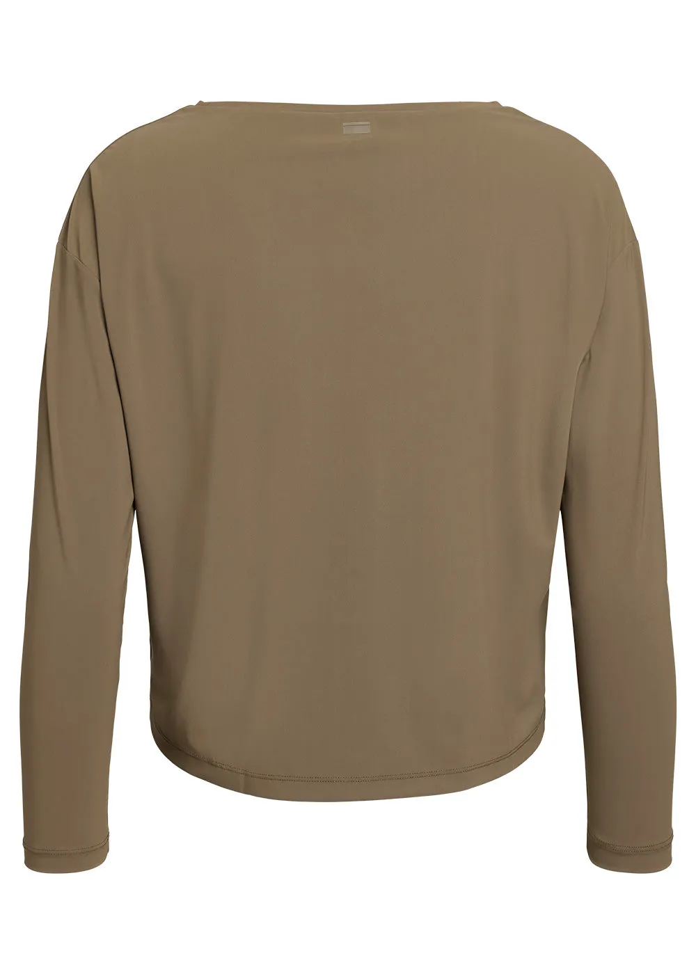 Cropped Tee Vigga - deep olive