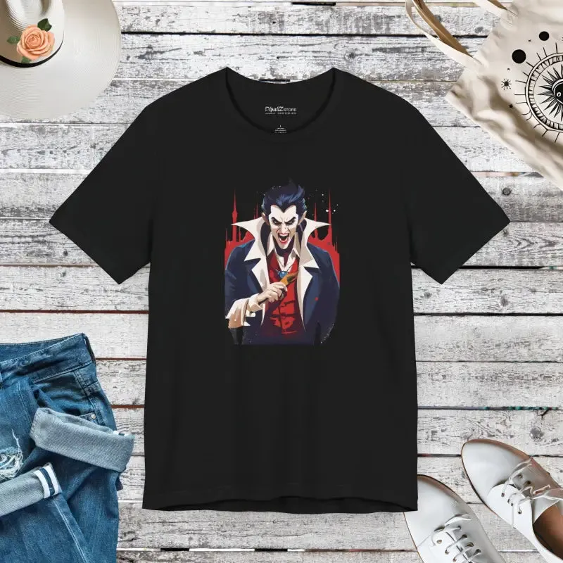 Dracula Unisex Jersey Short Sleeve Tee for Halloween