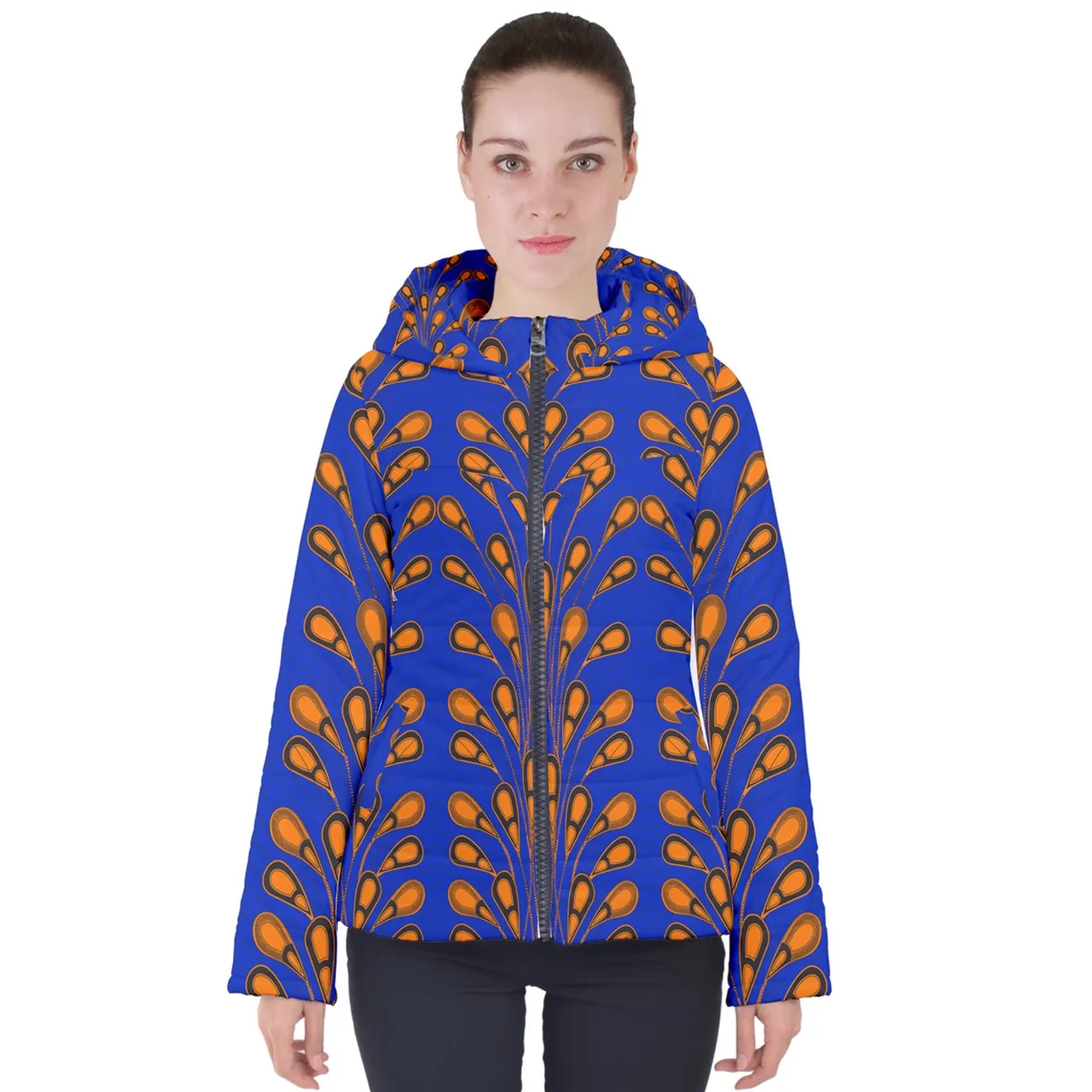 Electric Bulb Women's Hooded Puffer Jacket