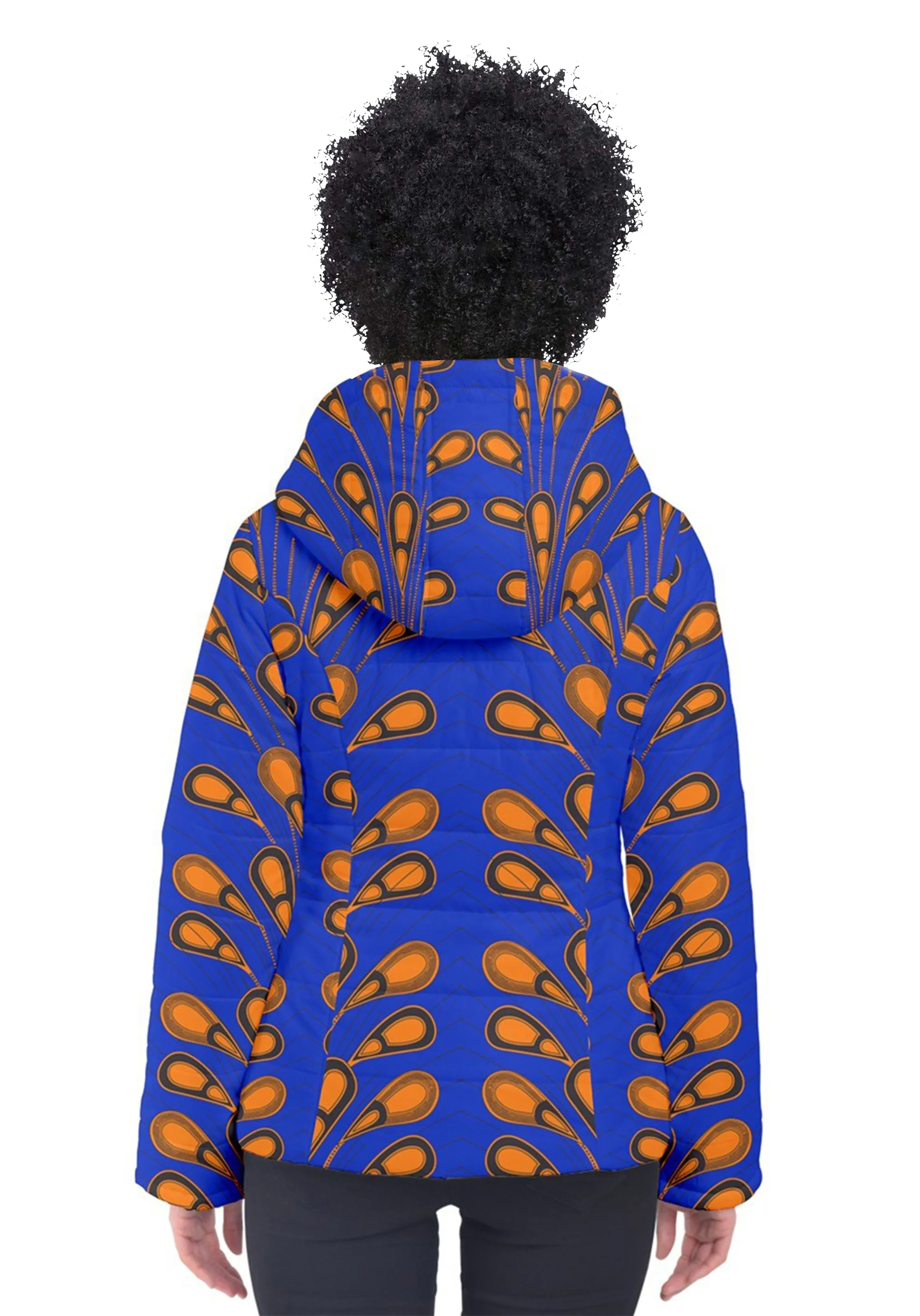 Electric Bulb Women's Hooded Puffer Jacket