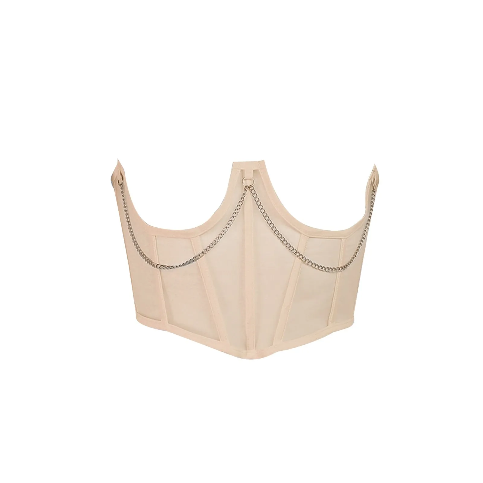 Fashionkova  Sexy Corset Underbust Women Gothic Corset Top Curve Shaper Modeling Strap Slimming Waist Belt Chain Lace Corsets Bustiers