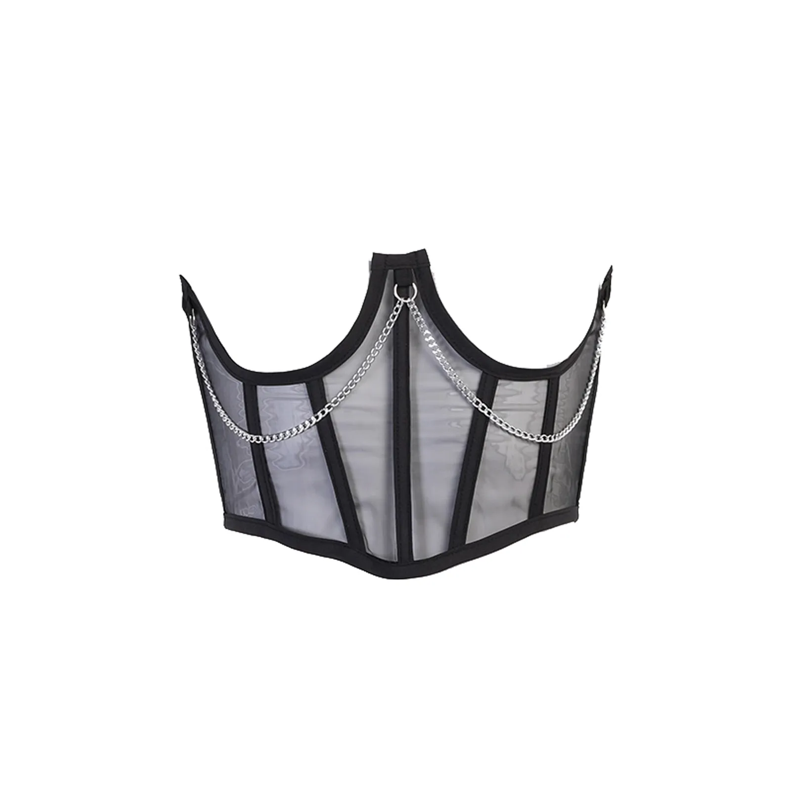 Fashionkova  Sexy Corset Underbust Women Gothic Corset Top Curve Shaper Modeling Strap Slimming Waist Belt Chain Lace Corsets Bustiers