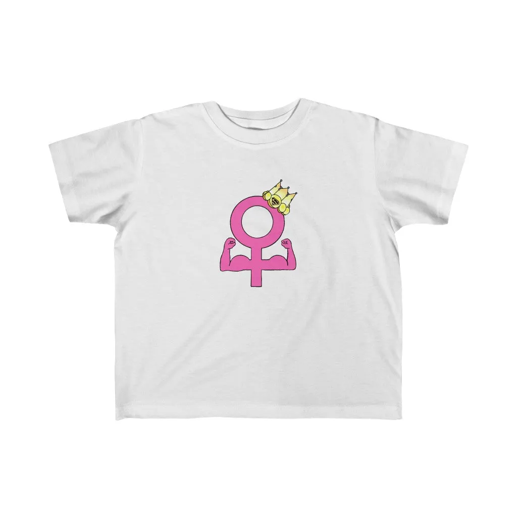 Female power kid's 2-6 years fine jersey tee