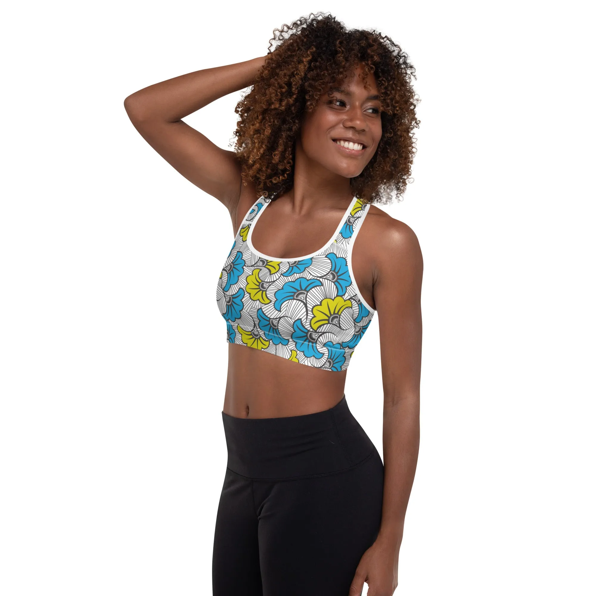 Fleurs de Mariage Padded Sports Bra