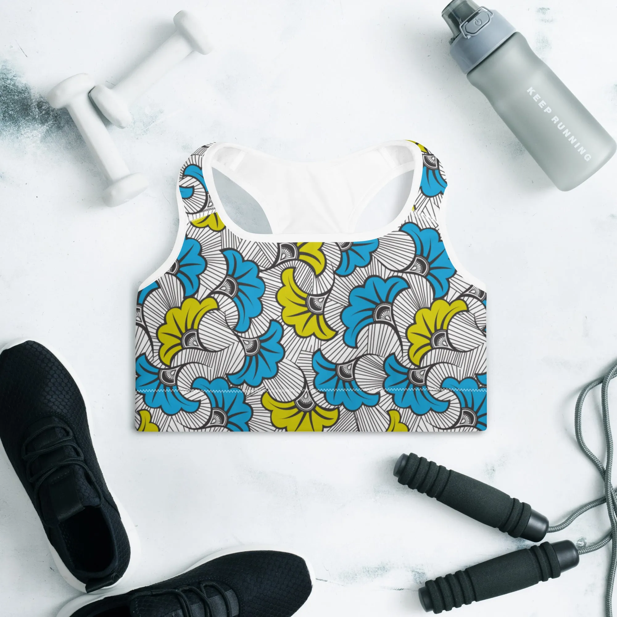 Fleurs de Mariage Padded Sports Bra